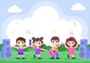 پیش‌نمایش فایل kids-performing-in-music-festival-4465925 از پک جشنواره موسیقی