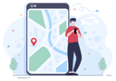 پیش‌نمایش فایل boy-finding-location-on-mobile-4475004 از پک موقعیت‌یاب ناوبری نقشه و کومپاسس
