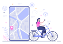 پیش‌نمایش فایل girl-finding-location-4474997 از پک موقعیت‌یاب ناوبری نقشه و کومپاسس