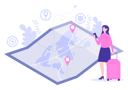 پیش‌نمایش فایل girl-using-location-finding-app-4475000 از پک موقعیت‌یاب ناوبری نقشه و کومپاسس