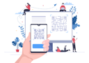 پیش‌نمایش فایل qr-code-scanner-for-online-payment-4515716 از پک کد کیوآر، اسکنر، برای و پرداخت آنلاین