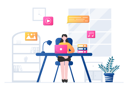 پیش‌نمایش فایل online-meeting-4547761 از پک ویدئو و توتوریالس