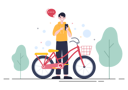 پیش‌نمایش فایل boy-standing-near-cycle-4551343 از پک دوچرخه و سکوتر ورزش