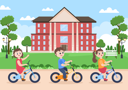پیش‌نمایش فایل kids-cycling-4551356 از پک دوچرخه و سکوتر ورزش