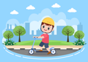پیش‌نمایش فایل little-boy-riding-scooter-4551358 از پک دوچرخه و سکوتر ورزش