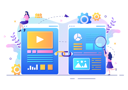 پیش‌نمایش فایل linking-two-websites-together-4566860 از پک بهینه‌سازی سئو