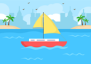 پیش‌نمایش فایل bot-in-sea-4612805 از پک قایقرانی بادبانی، قایق، با و دریا
