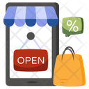 پیش‌نمایش فایل mobile-shop-open-10209502 از پک خرید و تجارت الکترونیک
