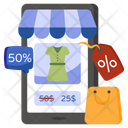 پیش‌نمایش فایل mobile-shopping-discount-10209505 از پک خرید و تجارت الکترونیک
