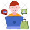 پیش‌نمایش فایل online-shopping-chat-10209491 از پک خرید و تجارت الکترونیک