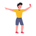پیش‌نمایش فایل boy-clicking-selfie-4878999 از پک حرفه‌ای و کاراکترها