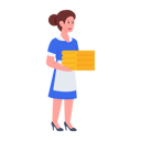 پیش‌نمایش فایل female-maid-holding-towels-4879007 از پک حرفه‌ای و کاراکترها