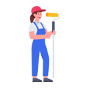 پیش‌نمایش فایل female-painter-holding-paint-brush-4879018 از پک حرفه‌ای و کاراکترها