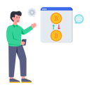 پیش‌نمایش فایل man-doing-bitcoin-transfer-5276141 از پک ارز دیجیتال