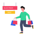 پیش‌نمایش فایل black-friday-shopping-5526210 از پک تخفیف‌های جمعه سیاه