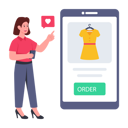 پیش‌نمایش فایل girl-doing-online-clothes-shopping-5526217 از پک تخفیف‌های جمعه سیاه