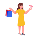 پیش‌نمایش فایل girl-getting-shopping-discount-5526201 از پک تخفیف‌های جمعه سیاه