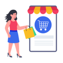 پیش‌نمایش فایل mobile-shopping-5526198 از پک تخفیف‌های جمعه سیاه