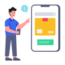 پیش‌نمایش فایل online-shopping-app-5526219 از پک تخفیف‌های جمعه سیاه
