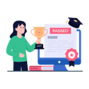 پیش‌نمایش فایل online-exam-passed-5570196 از پک آموزش الکترونیک و تحصیل