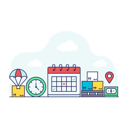 پیش‌نمایش فایل delivery-schedule-5851251 از پک لجستیک، ارسال و ایده‌ها