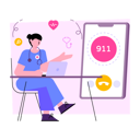 پیش‌نمایش فایل mobile-911-call-6782156 از پک پزشکی و مراقبت‌های بهداشتی