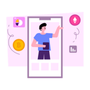 پیش‌نمایش فایل mobile-digital-currencies-6717444 از پک بیت‌کوین و توکن غیرمثلی