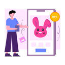 پیش‌نمایش فایل mobile-nft-6717447 از پک بیت‌کوین و توکن غیرمثلی