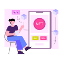 پیش‌نمایش فایل mobile-nft-6717454 از پک بیت‌کوین و توکن غیرمثلی