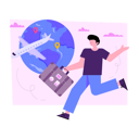 پیش‌نمایش فایل late-travel-person-6772689 از پک سفر و تعطیلات