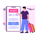 پیش‌نمایش فایل mobile-flight-booking-6772718 از پک سفر و تعطیلات