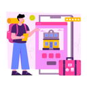 پیش‌نمایش فایل mobile-hotel-booking-6772709 از پک سفر و تعطیلات