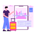 پیش‌نمایش فایل mobile-plane-ticket-6772696 از پک سفر و تعطیلات