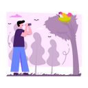 پیش‌نمایش فایل bird-watching-photographer-6772791 از پک هوببیس و اوقات فراغت