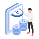 پیش‌نمایش فایل bitcoin-card-payment-10252404 از پک بلاک‌چین و رمزارز