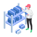 پیش‌نمایش فایل employee-is-checking-inventory-10254591 از پک لجستیک و ارسال