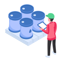 پیش‌نمایش فایل employee-is-checking-oil-barrels-10254593 از پک لجستیک و ارسال