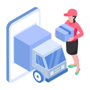 پیش‌نمایش فایل employee-is-loading-truck-with-goods-10254599 از پک لجستیک و ارسال
