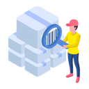 پیش‌نمایش فایل employee-is-scanning-parcel-10254597 از پک لجستیک و ارسال