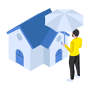 پیش‌نمایش فایل boy-is-protecting-his-house-10253534 از پک املاک و مستغلات