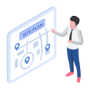 پیش‌نمایش فایل engineer-is-viewing-construction-site-map-10253530 از پک املاک و مستغلات