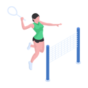 پیش‌نمایش فایل badminton-player-is-playing-match-10254290 از پک فعالیت ورزشی