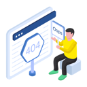 پیش‌نمایش فایل boy-showing-webpage-error-404-10257282 از پک توسعه وب‌سایت