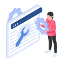 پیش‌نمایش فایل man-doing-webpage-repair-10257294 از پک توسعه وب‌سایت