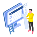 پیش‌نمایش فایل man-doing-website-repair-10257276 از پک توسعه وب‌سایت