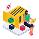 پیش‌نمایش فایل delivery-container-11512225 از پک تحویل و لجستیک