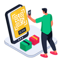پیش‌نمایش فایل delivery-payment-qrcode-11512223 از پک تحویل و لجستیک