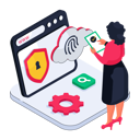 پیش‌نمایش فایل fingerprint-lock-11512400 از پک تچنولوگیکال و امنیت
