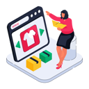پیش‌نمایش فایل browser-shirt-on-shopping-website-11512084 از پک تجارت الکترونیک