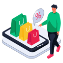 پیش‌نمایش فایل online-shopping-app-11512100 از پک تجارت الکترونیک